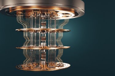 3D-Rendering eines Quantencomputer